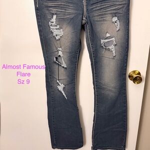 “Almost Famous Jeans Size 9 Blue Denim”
